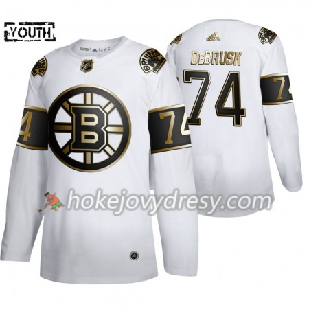 Dětské Hokejový Dres Boston Bruins Jake DeBrusk 74 Adidas 2019-2020 Golden Edition Bílá Authentic